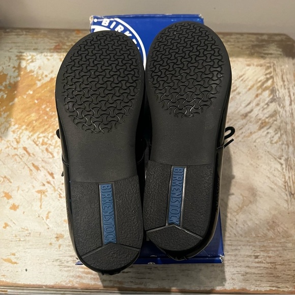 Birkenstock Saunders Womens Black Patent Lace-Up NWT NWB Shoes Size 36/5 - Picture 6 of 9